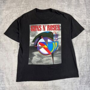 Guns N Roses Shirt Mens XL Black Vintage 1992 Coma World Tour Rock Band Tee